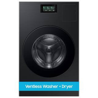 5.3 cu ft Bespoke AI Ventless All-in-One Washer Dryer Combo Electric with AI Home in Brushed Black | The Home Depot