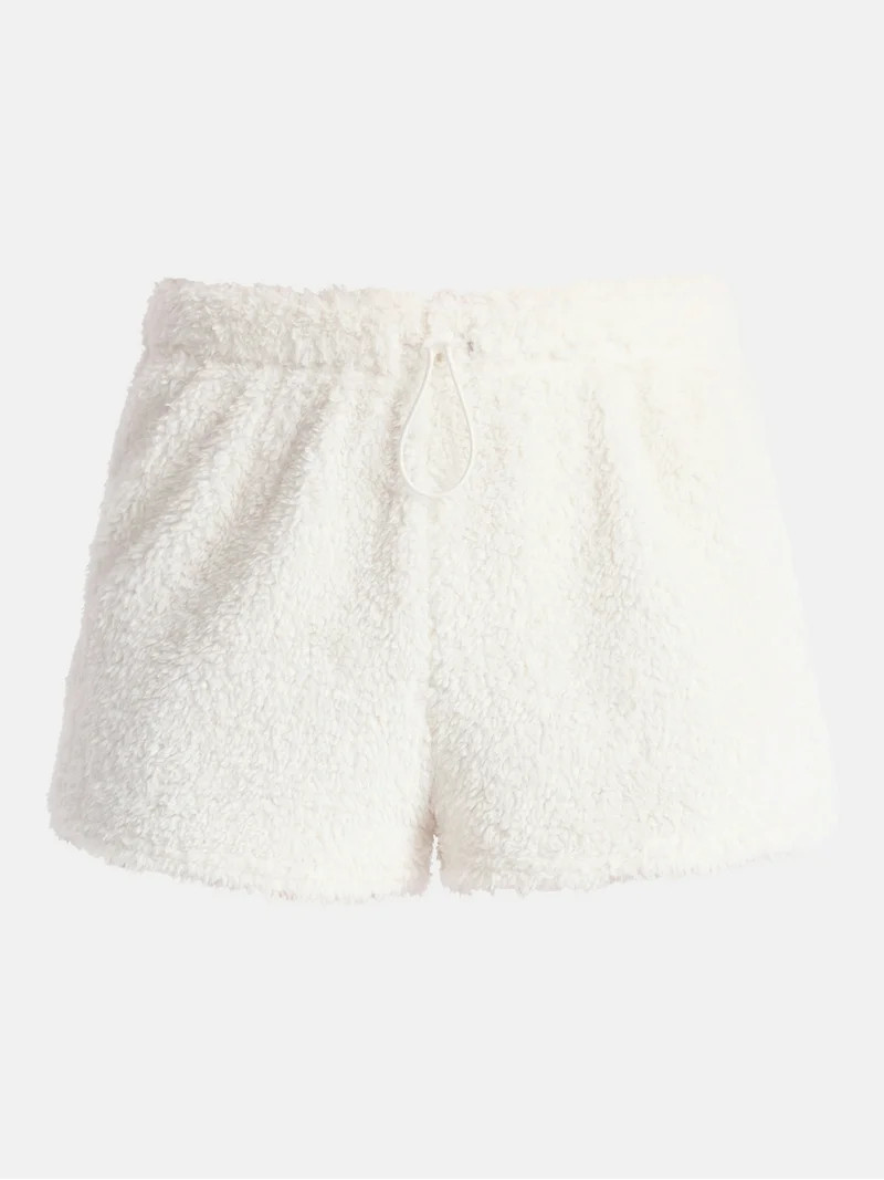 No Boundaries Plush Bungee Cord Shorts, Women's | Walmart (US)