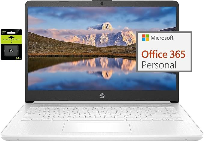 HP Newest 14" Ultral Light Laptop for Students and Business, Intel Quad-Core N4120, 16GB RAM, 128... | Amazon (US)