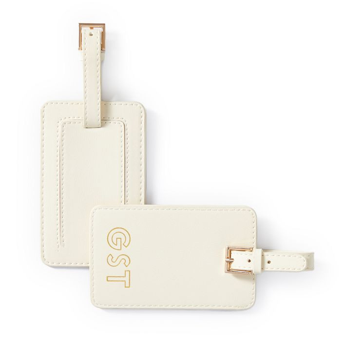 Fillmore Vegan Leather Luggage Tag | Mark and Graham