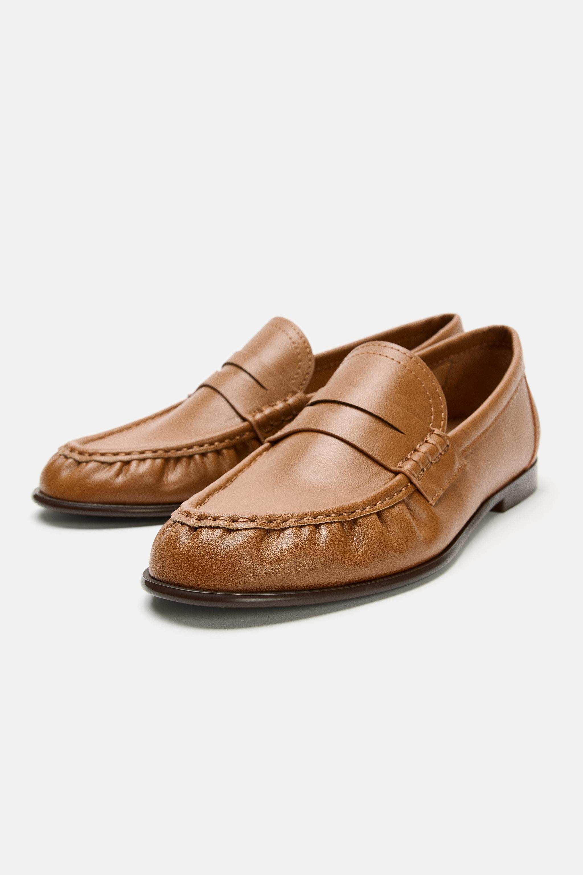SOFT RUCHED LOAFERS | Zara US