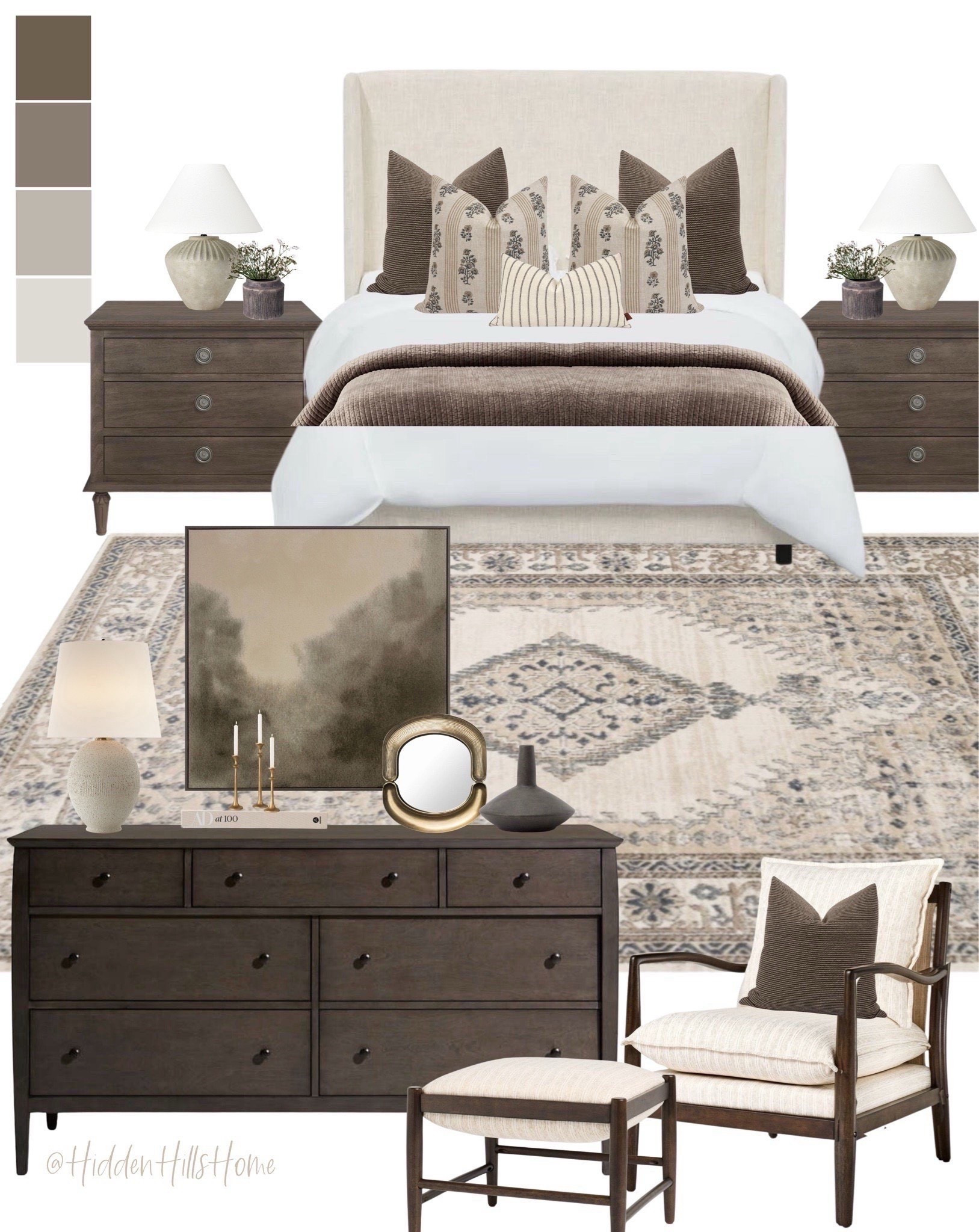 Modern classic primary bedroom mood board, master bedroom design ideas, bed, nightstands #bed


#LTKSaleAlert #LTKHome #LTKSeasonal