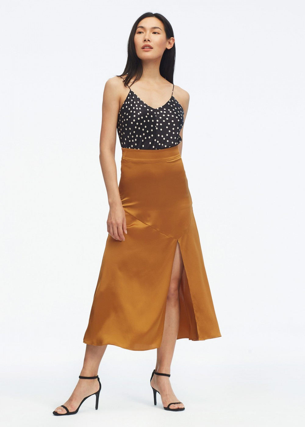 Women Sexy Slit Midi Skirt | LilySilk