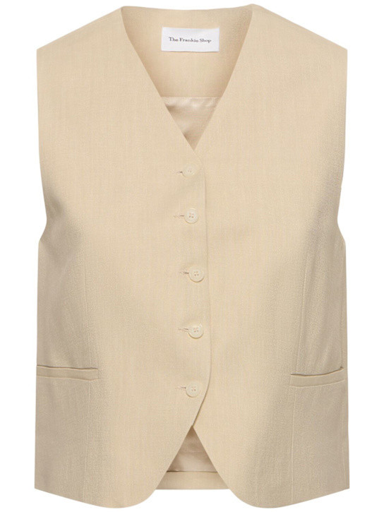 Chelsea viscose & linen vest | Luisaviaroma