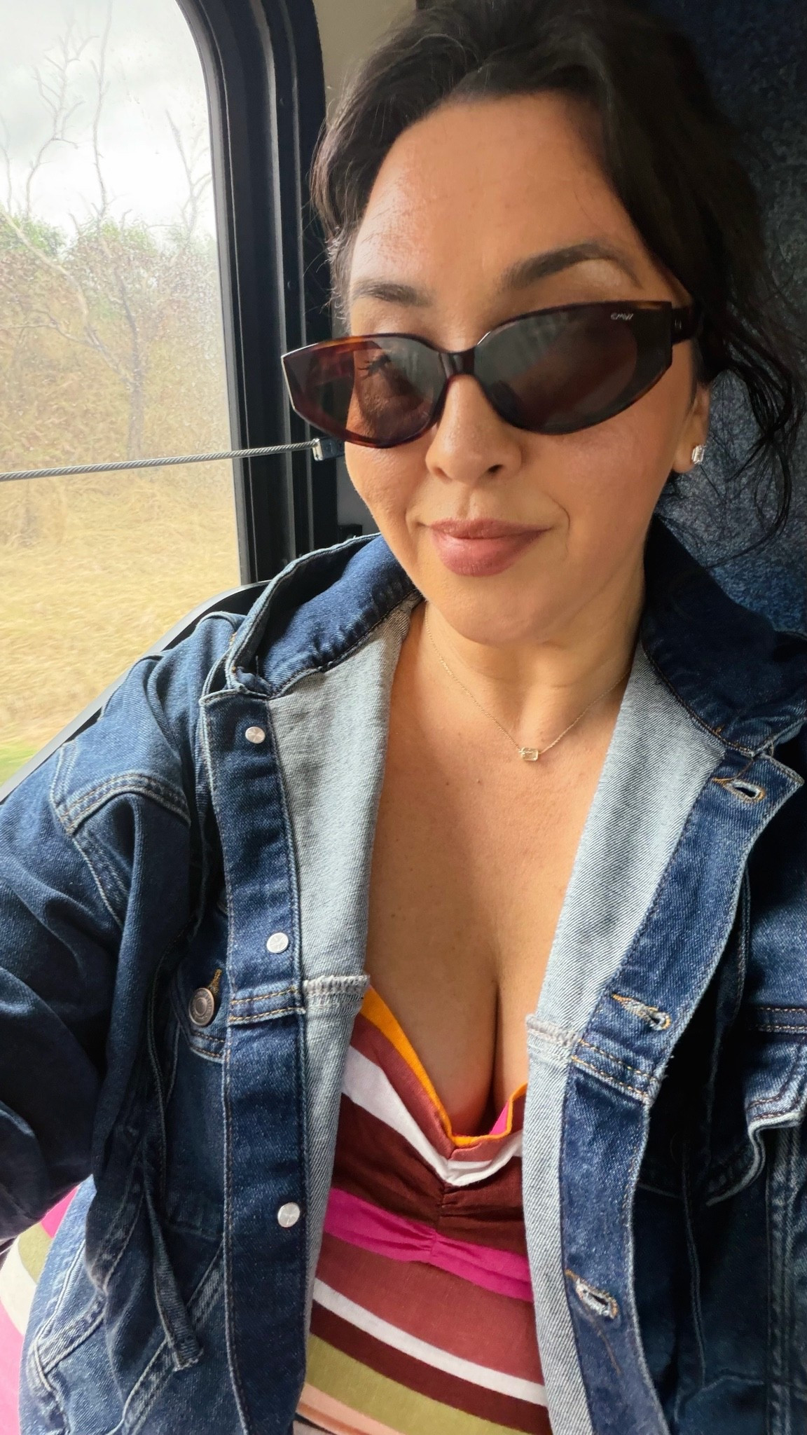 Easy travel outfit ✈️ Striped midi dress with an oversized denim jacket, comfy platform sandals + tortoise sunglasses. A cute casual travel outfit that’s easy to layer for train rides, flights, sightseeing and vacation days.

#traveloutfit #travelstyle #vacationoutfit #casualoutfit #midsizedstyle #stripeddress #denimjacket

travel outfits, travel outfit women, vacation outfits, casual travel outfit, train travel outfit, striped midi dress, denim jacket outfit, summer travel outfit, comfortable travel outfit, midsize travel outfit

#LTKdayinmylife #LTKTravel #LTKMidsize