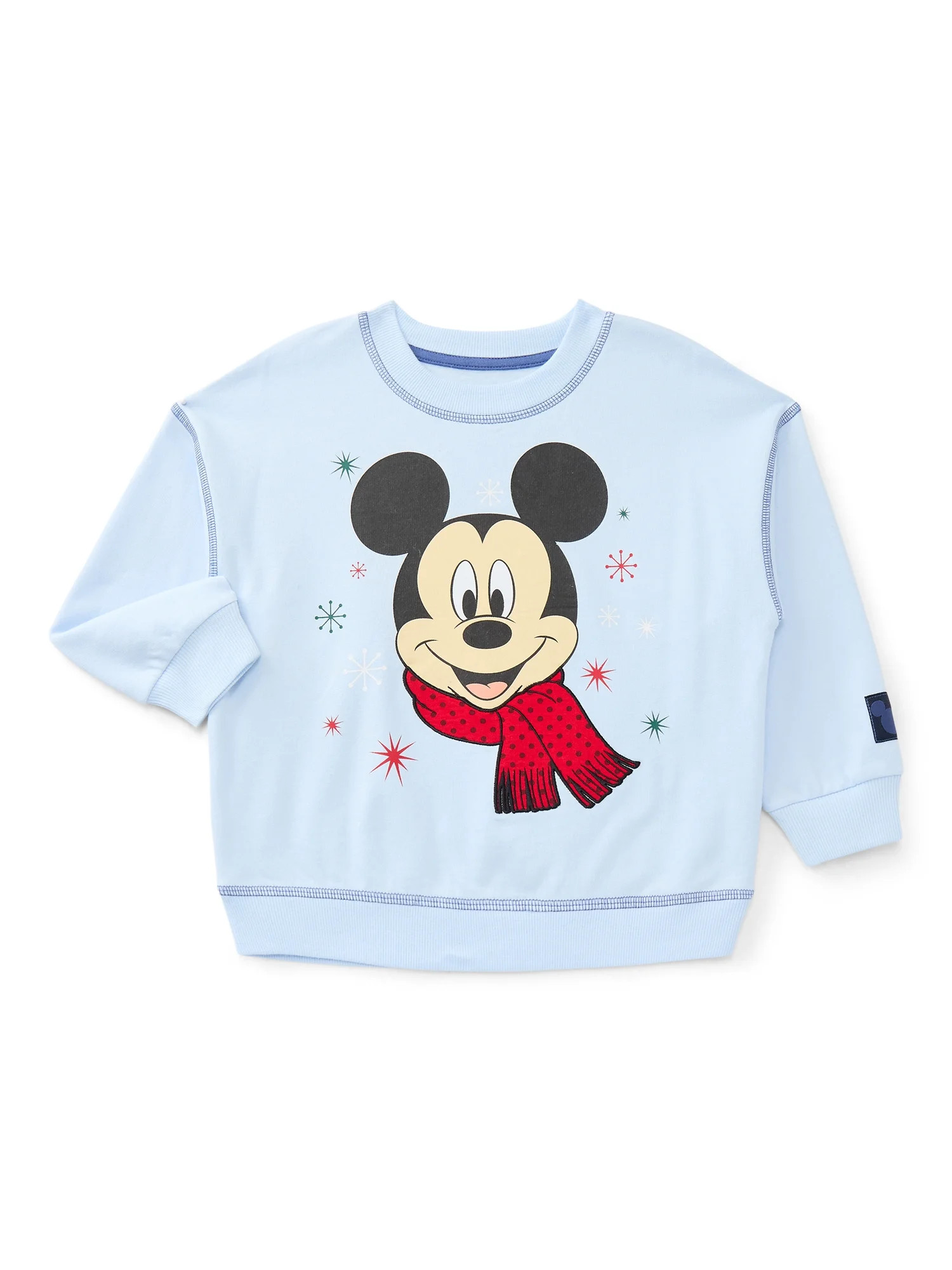 Mickey Mouse Toddler Boys Graphic Sweatshirt with Long Sleeves, Sizes 12M-5T | Walmart (US)