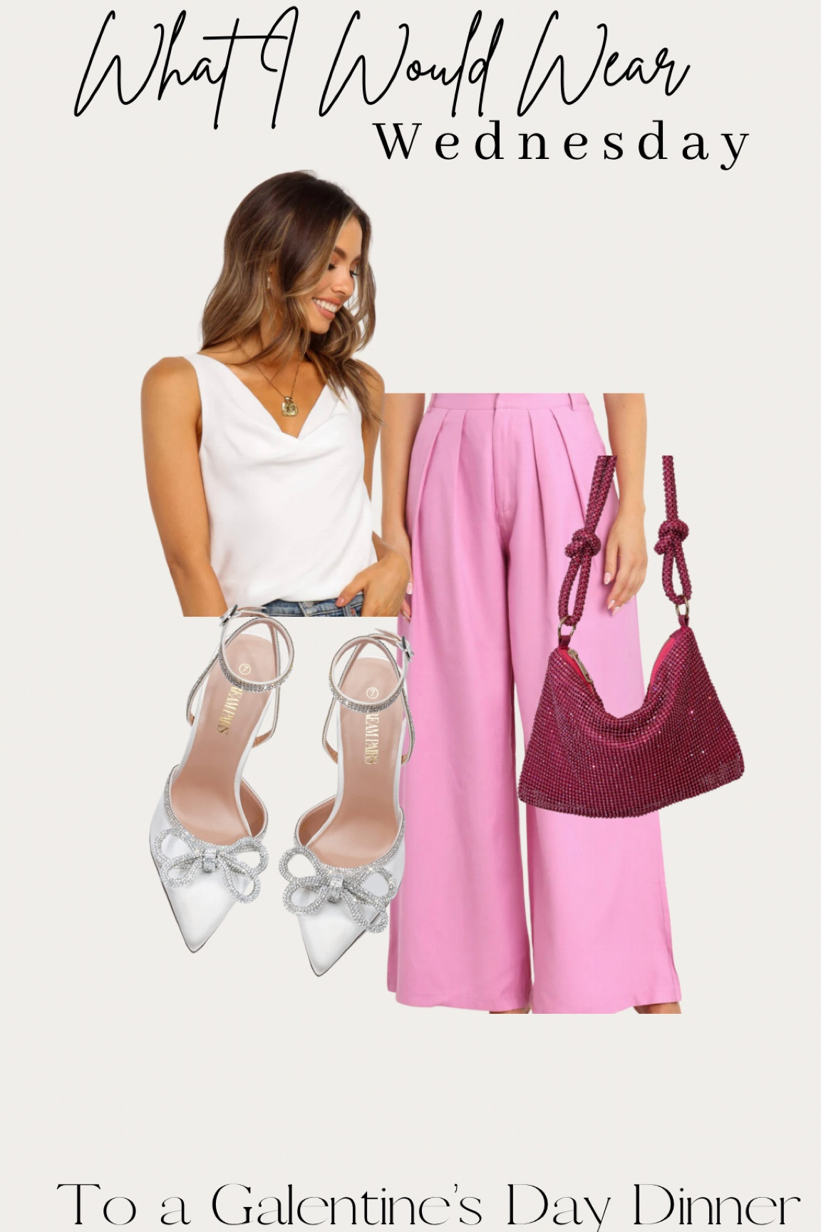 Love this look for a a #Galentines Day Dinner! Can even dress it down with some sandals! 

#LTKshoecrush #LTKstyletip #LTKsalealert