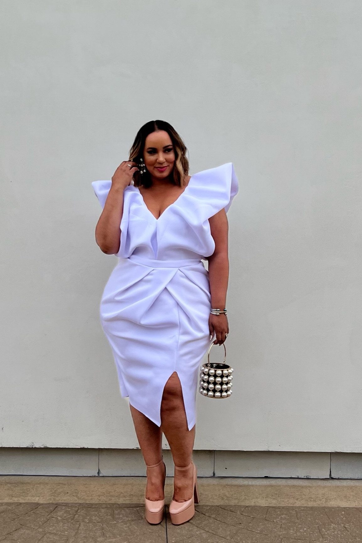 Wedding, bridal, plus, brunch, birthday, ashley stewart, white dress, cocktail dress 

#LTKwedding #LTKunder50 #LTKcurves