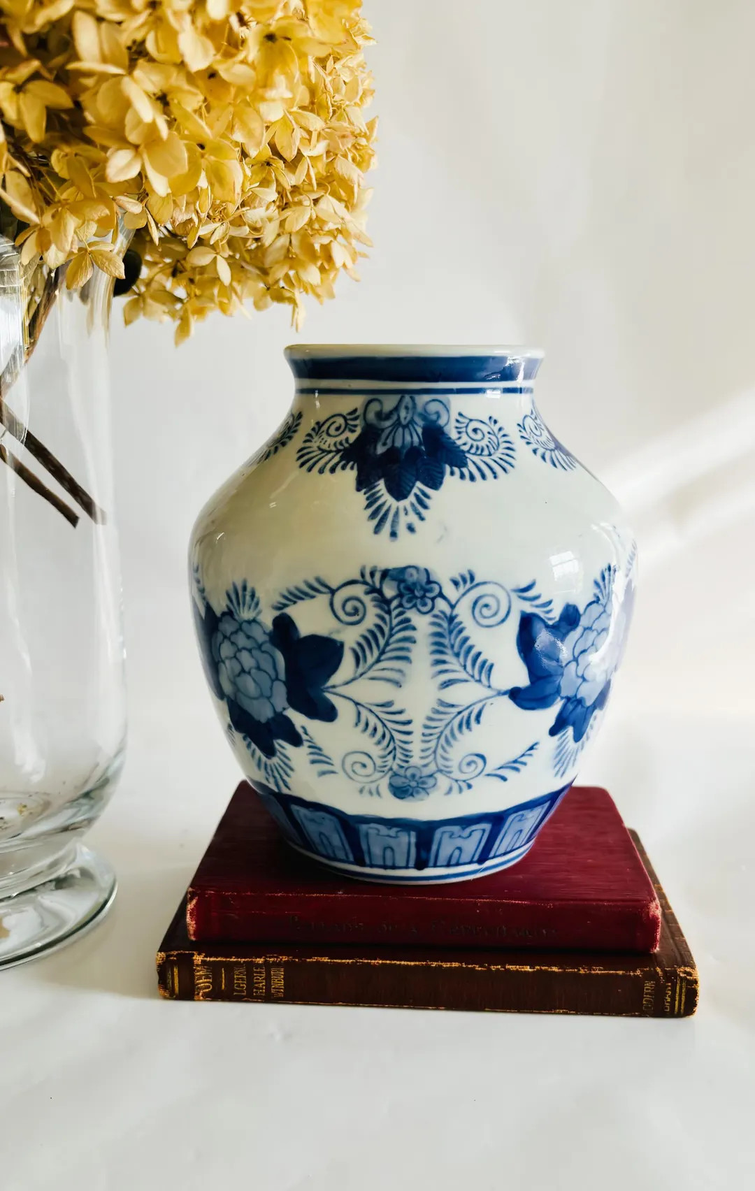 Blue and White Floral Chinoiserie Vase - Elegant Oriental Design, Vintage Porcelain, Timeless Hom... | Etsy (US)