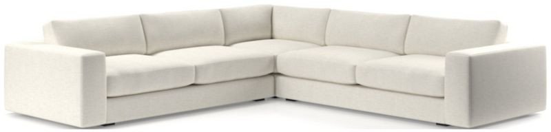 Oceanside 3-Piece Deep-Seat Corner Sectional | Crate and Barrel | Crate & Barrel