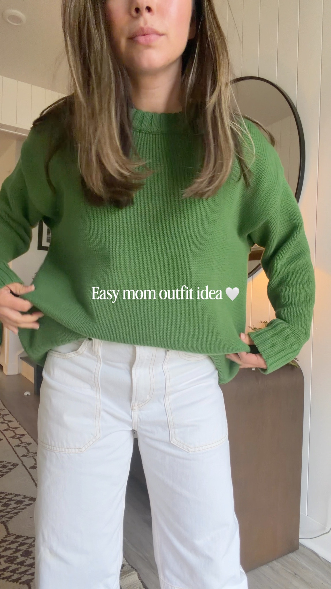 XS in sweater! 

Mom style
Mom outfit
Petite style

#LTKgrwm #LTKPetite #LTKmomlife