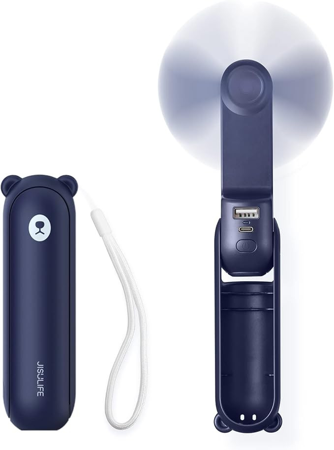 Amazon.com: JISULIFE 3 IN 1 Handheld Fan, Mini Hand Fan, Portable Small Pocket Fan, USB Rechargea... | Amazon (US)