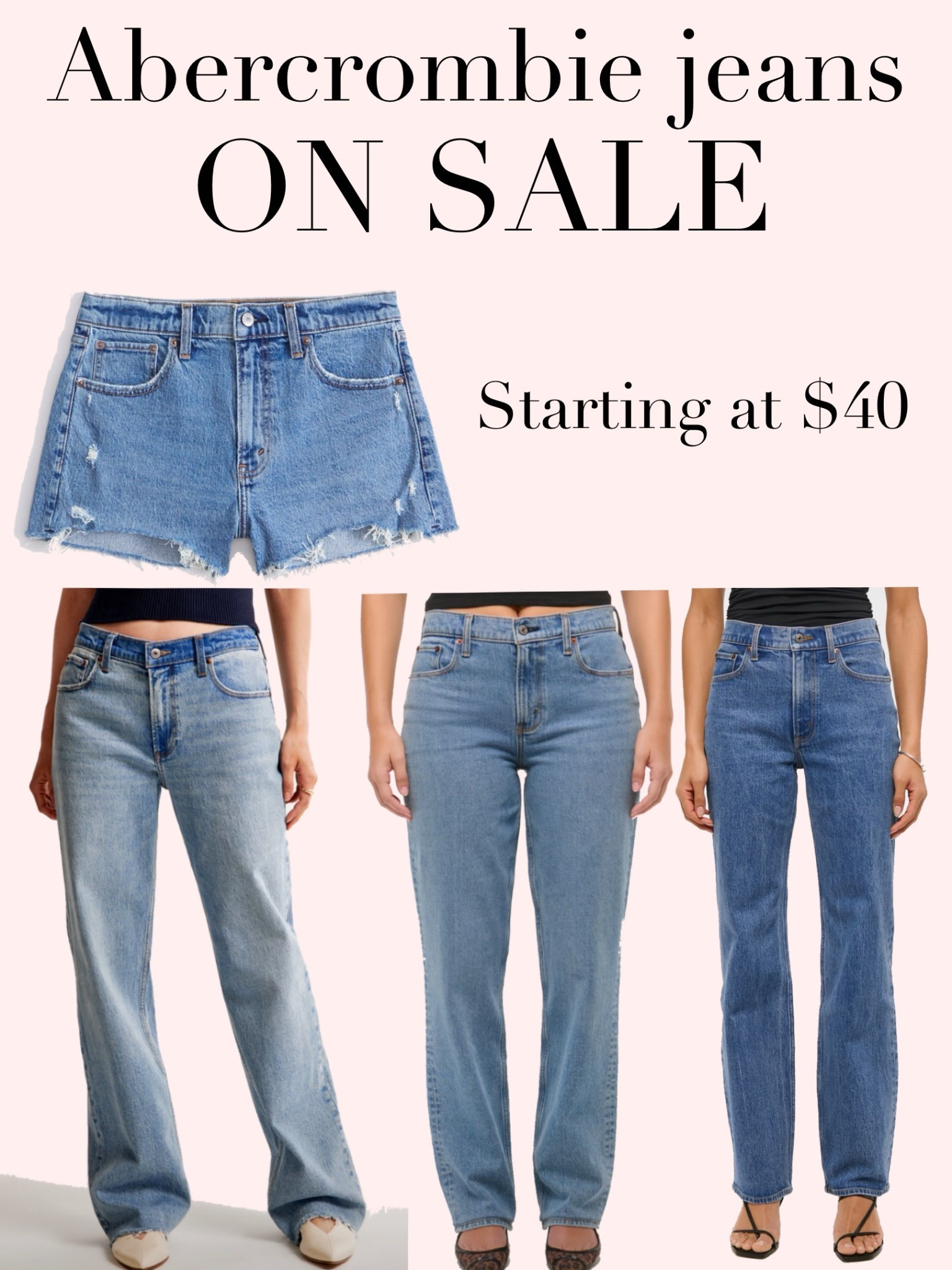 Abercrombie and Fitch jeans on sale! 

#LTKFindsUnder50 #LTKStyleTip #LTKSaleAlert