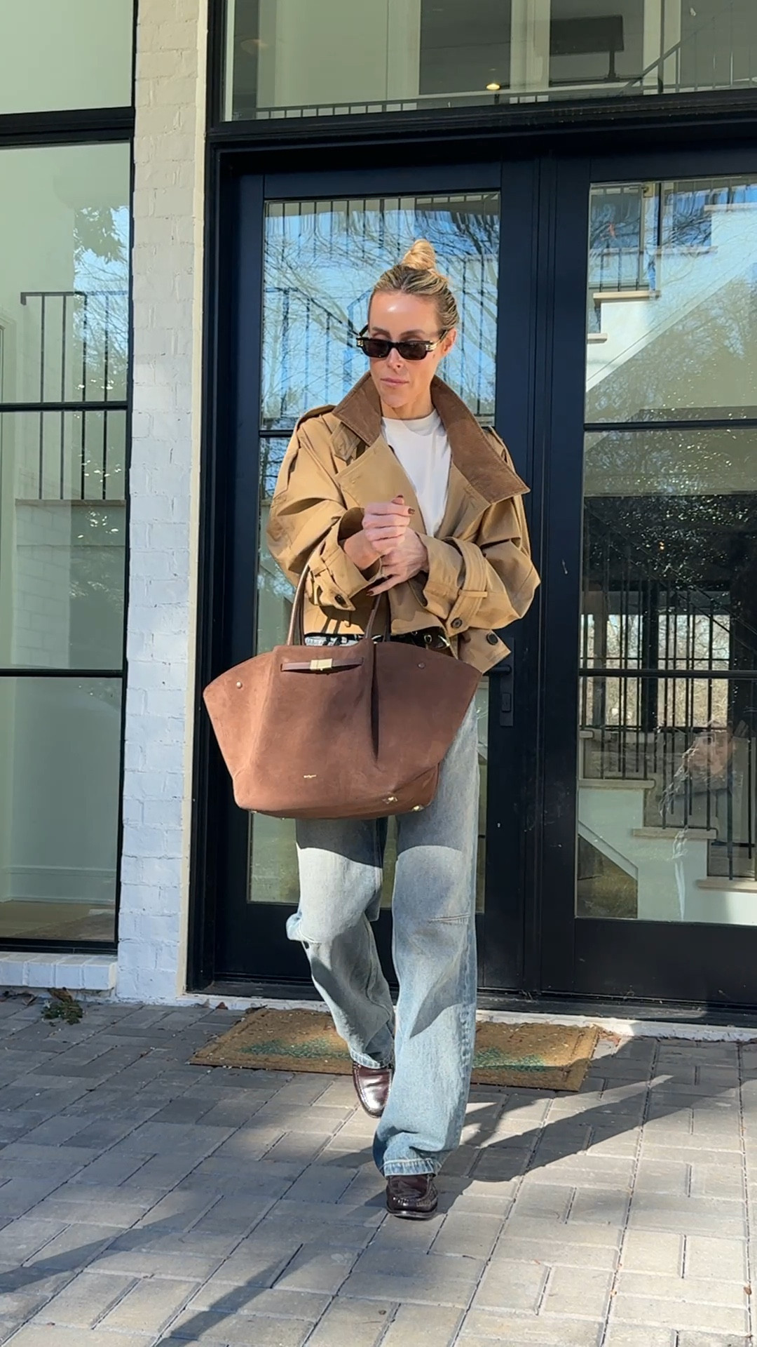 work outfit 🤎 love this trench !! 

#LTKWorkwear #LTKSeasonal