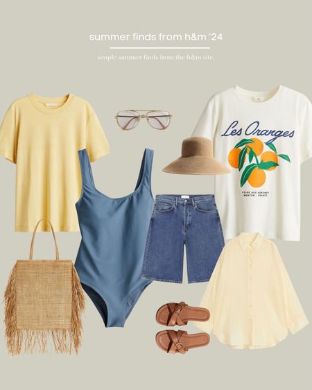 H&M Summer Picks 💛

Yellow, Graphic Tee, T Shirt, Swim, Swimwear, Swimsuit, Denim Shorts, Jorts, Slides, Sandals, Sun Hat, Straw Hat, Straw Bag, Sunglasses.

#LTKuk #LTKstyletip #LTKsummer