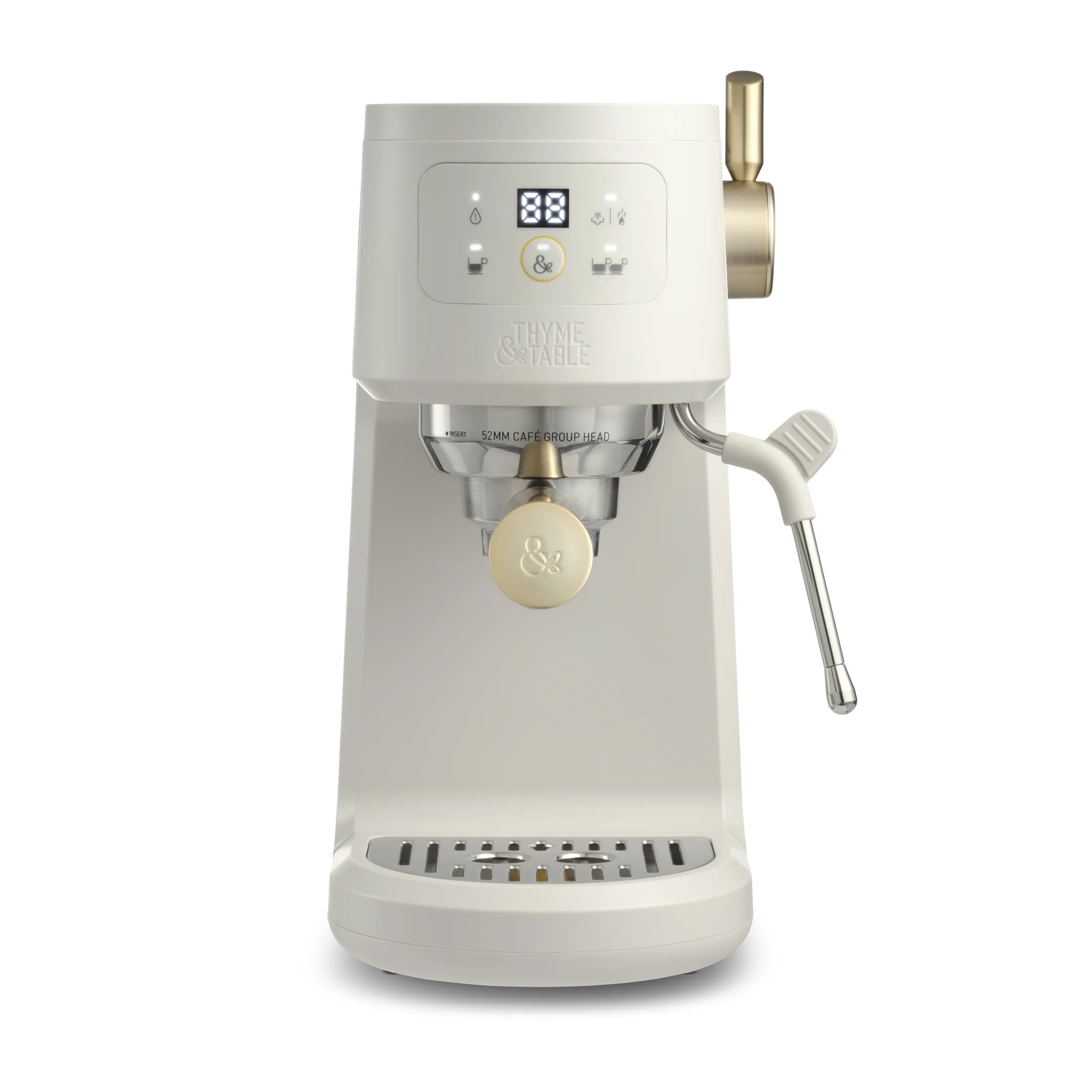 Thyme & Table Barista Mini Espresso Machine, Sand White | Walmart (US)