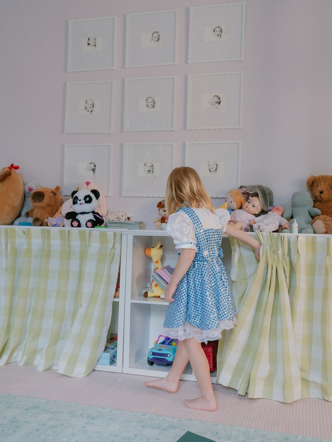 The cafe curtains in my playroom is the perfect way to hide all of the mess while adding color and a designer flare to the space 

 #LTKdayinmylife #LTKmomlife #LTKHome