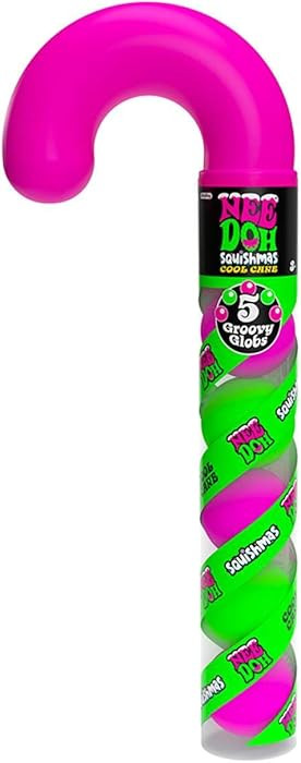 NeeDoh - Cool Cane with 6 Teenie NeeDohs - Soft Sensory Fidget Toy - Collectible Stress Balls - A... | Amazon (US)
