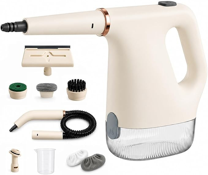 Handheld Steam Cleaner, Fast Heat Steam Cleaner, Adjustable Steam, 450mL Large Water Tank, Pressu... | Amazon (US)