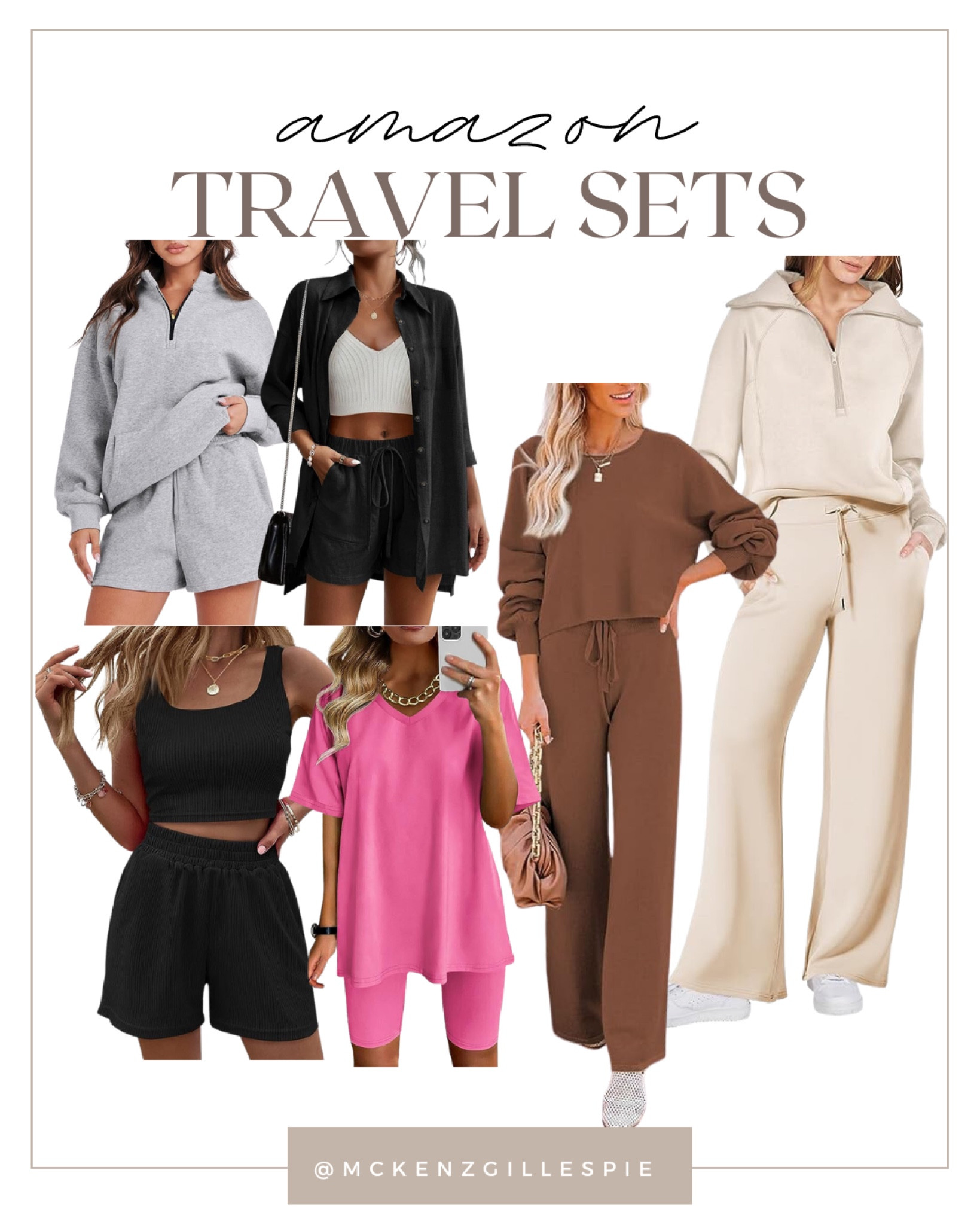 Perfect amazon travel sets! So comfy and cute! Almost every set is under $50!🙌🏼

#LTKtravel #LTKunder50 #LTKstyletip