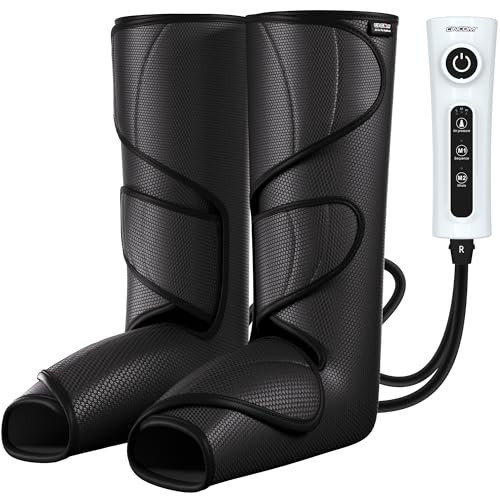 CINCOM Leg Massager for Circulation and Pain Relief, Air Compression Foot and Calf Massager Helpful for Relaxation, Swelling and Edema Gifts for Mom and Dad (with 2 Extensions) - FSA HSA Eligible | Amazon (US)