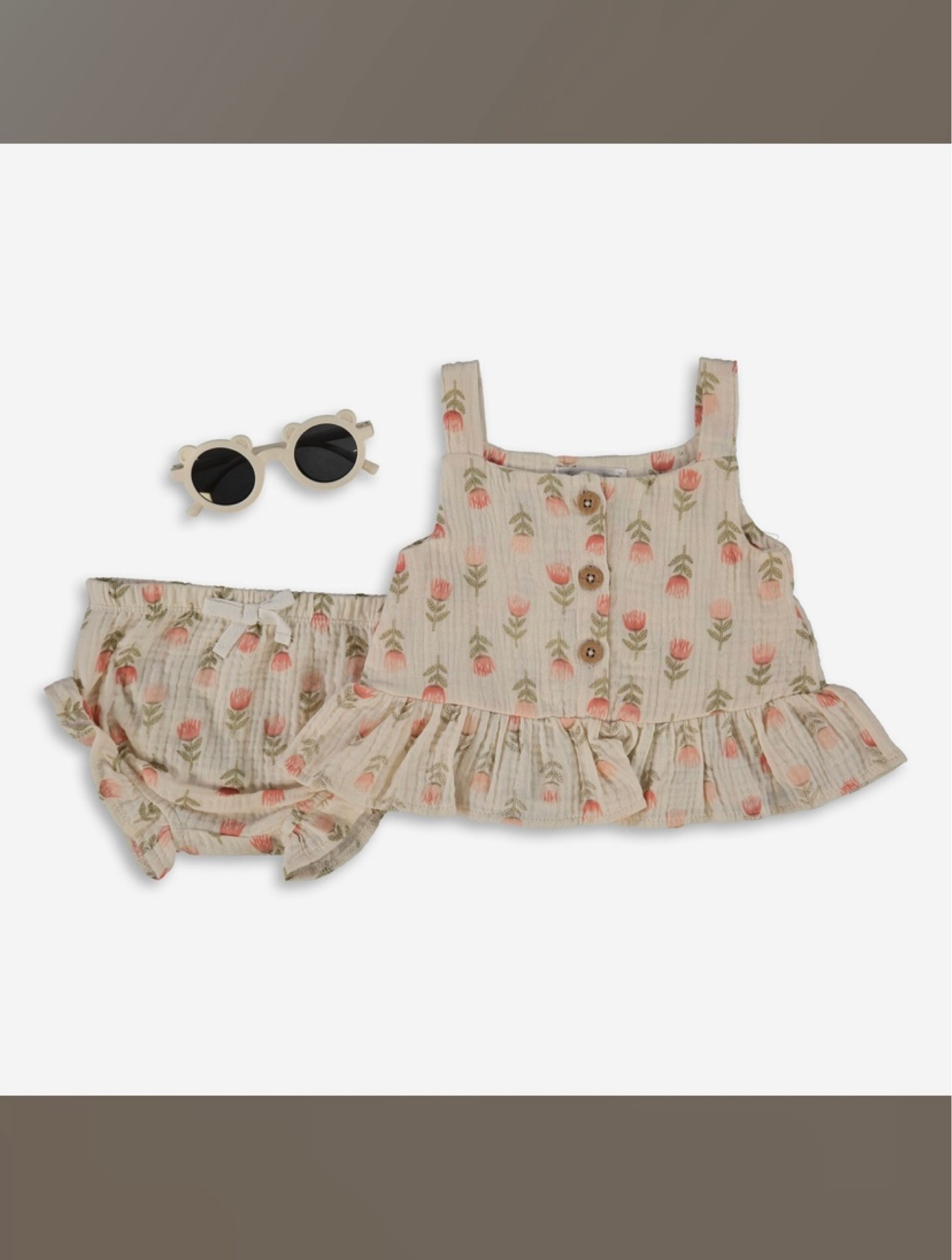 Baby girl neutral summer outfit 🤍

#LTKbaby #LTKSeasonal #LTKkids