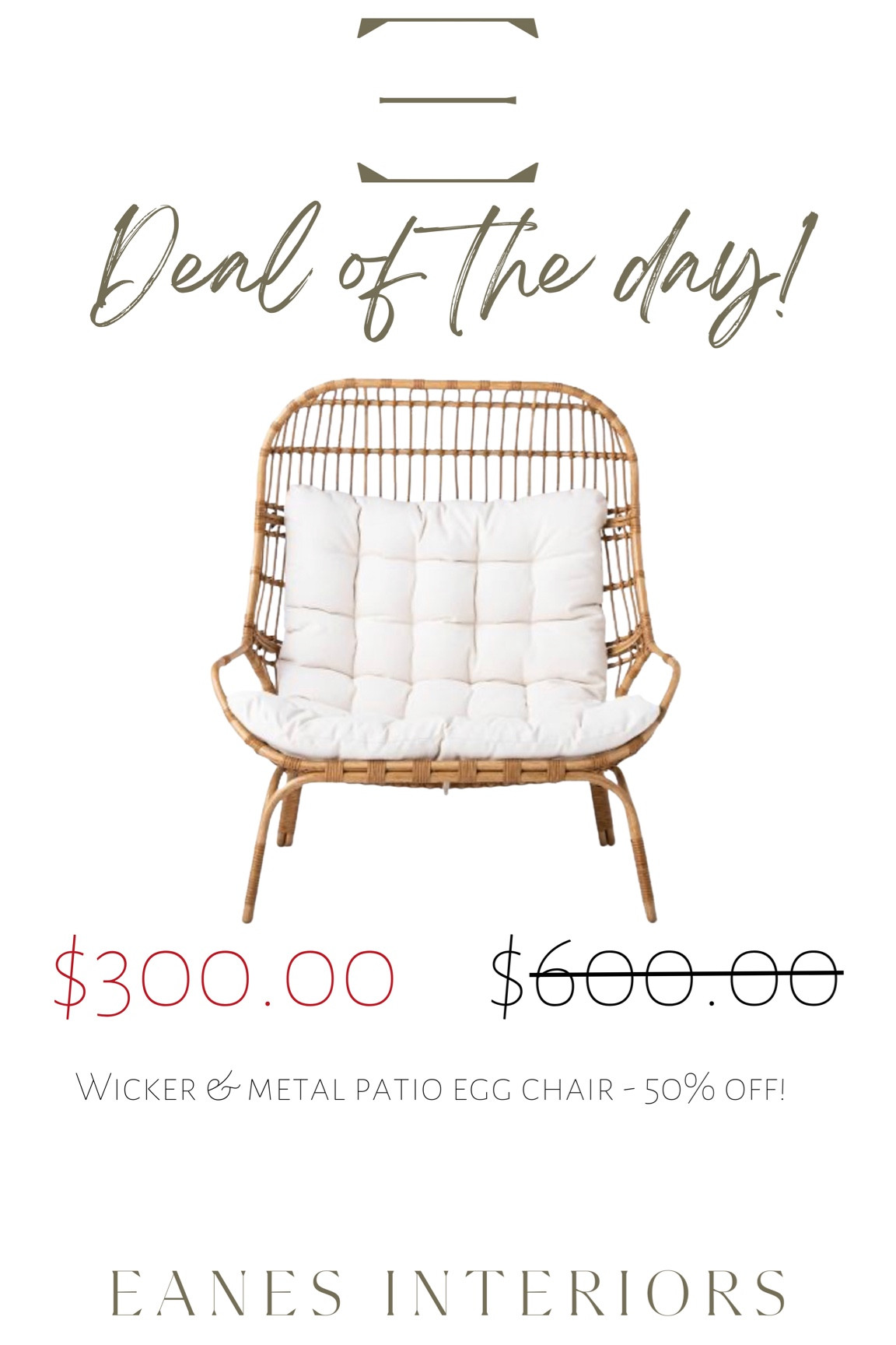 Amazing deal! I have this in our home (inside and not on patio) and the kids LOVE it in their playroom! 

#eggchair #patiochair #target #outdoorfurniture #patiofurniture #ltksale

#LTKhome #LTKfamily #LTKsalealert