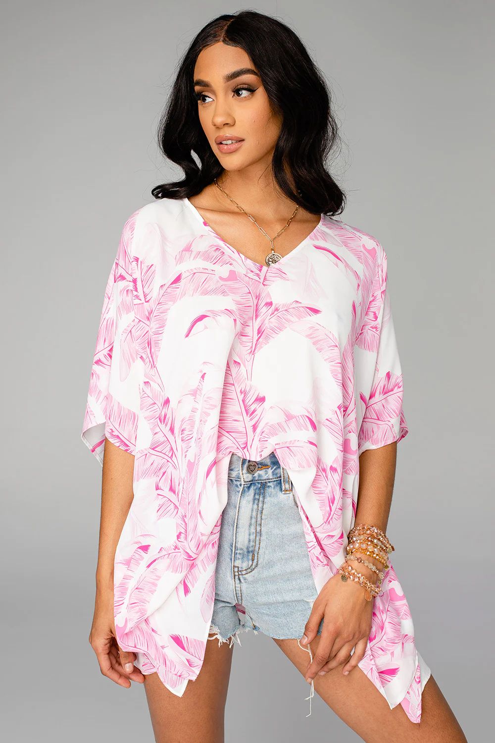 North Tunic - Pinkie Palm | BuddyLove