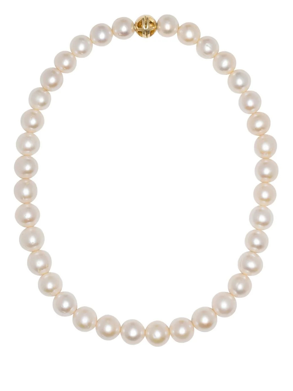 ANINE BING 14kt yellow gold Classic pearl choker necklace | Farfetch Global