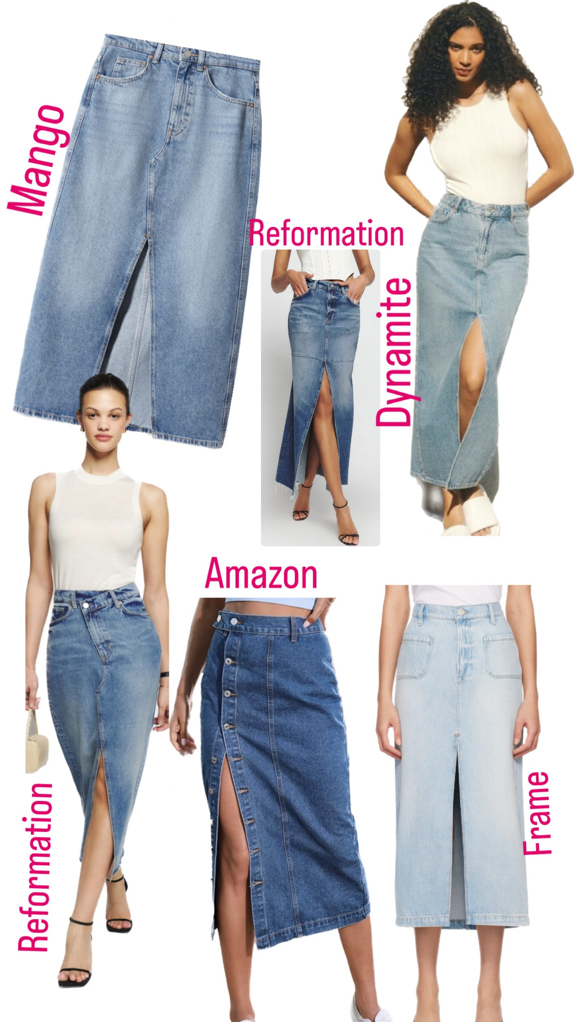 Jean skirt dynamite best sale