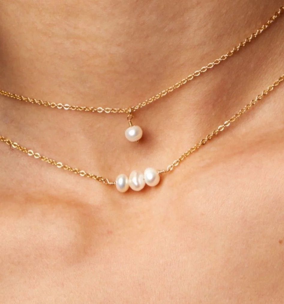 Dainty Pearl Choker Necklace | Rellery