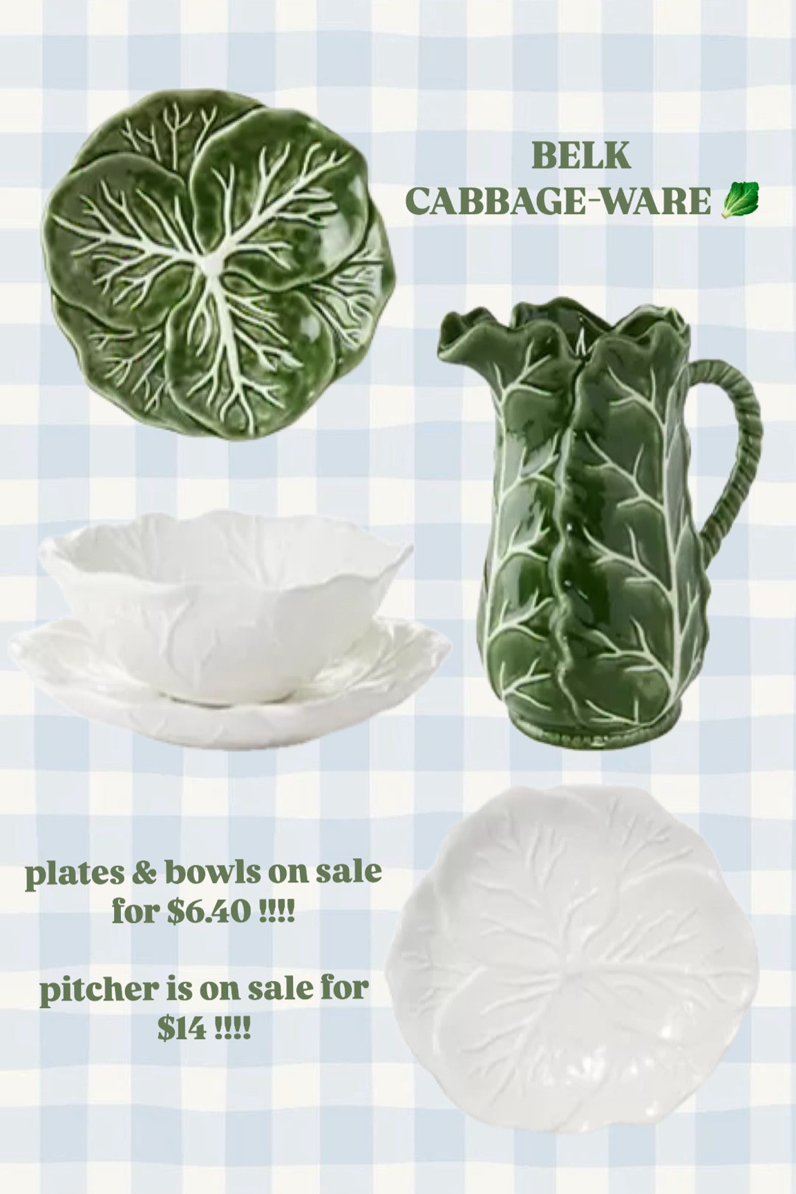 Run to Belk and get this cabbage ware for so cheap!!! 

grandmillennial, Nancy meyers, Williams Sonoma, southern home

#LTKHome #LTKGiftGuide #LTKFindsUnder50