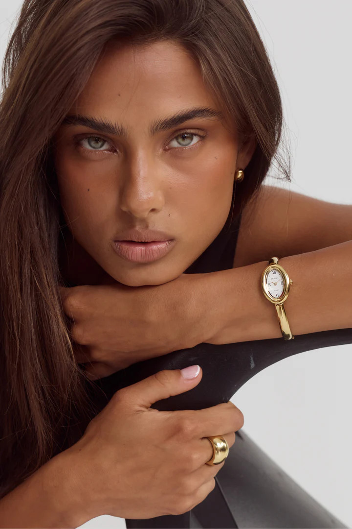 Kate Watch | White | 14k Gold | Cendre