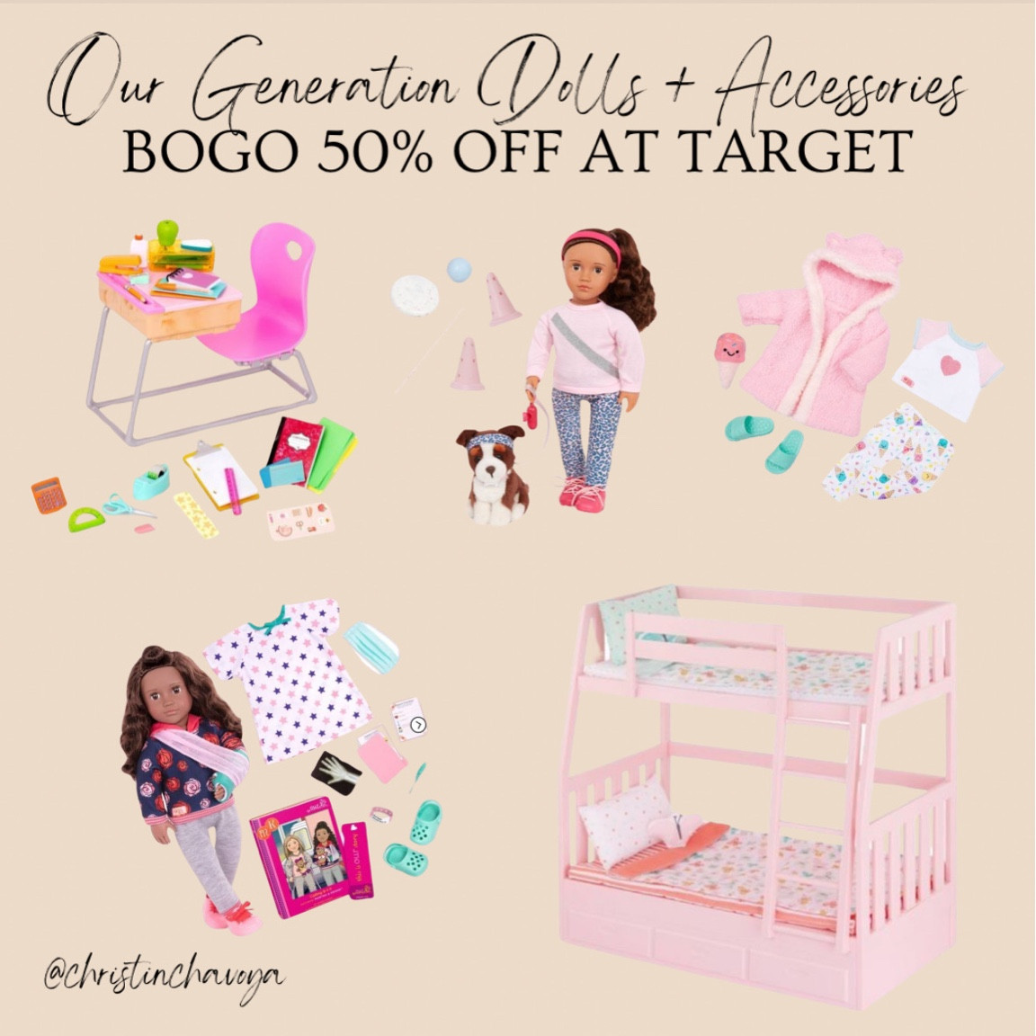 One of my daughters biggest wants for Christmas is Our Generation Dolls + accessories! There is currently a BOGO 50% off deal at Target!

#LTKkids #LTKGiftGuide #LTKCyberWeek