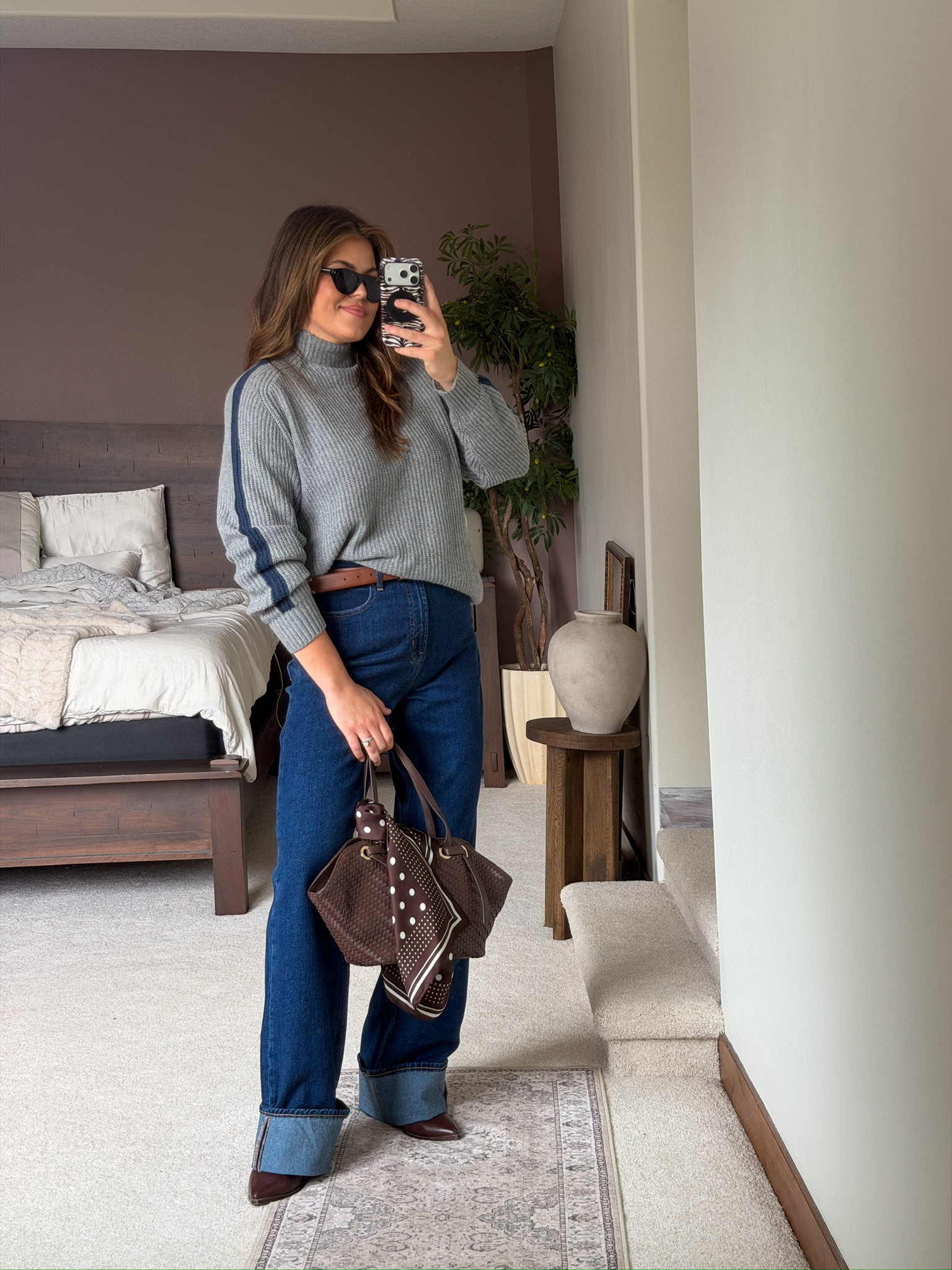 Fall outfit perfect for shopping, girls night, or date night. 

#fall #midsize fall outfit, midsize, mom style, affordable outfit, size 12, size 14