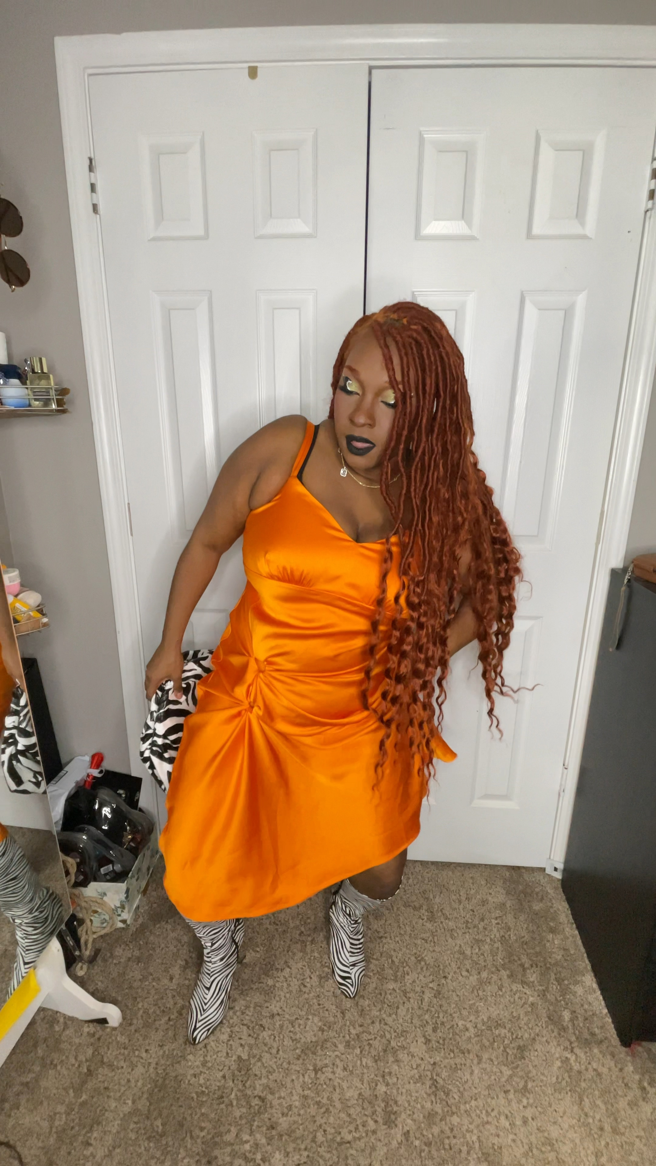 ***FYI I styled the rushing on the dress with 2 bangles and 2 hair ties

#LTKPlusSize #LTKStyleTip #LTKMidsize