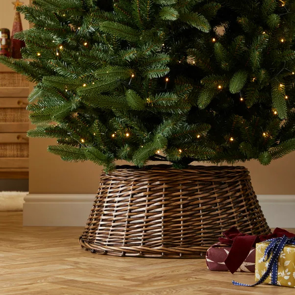 Wicker Christmas Tree Skirt 60cm | Dunelm