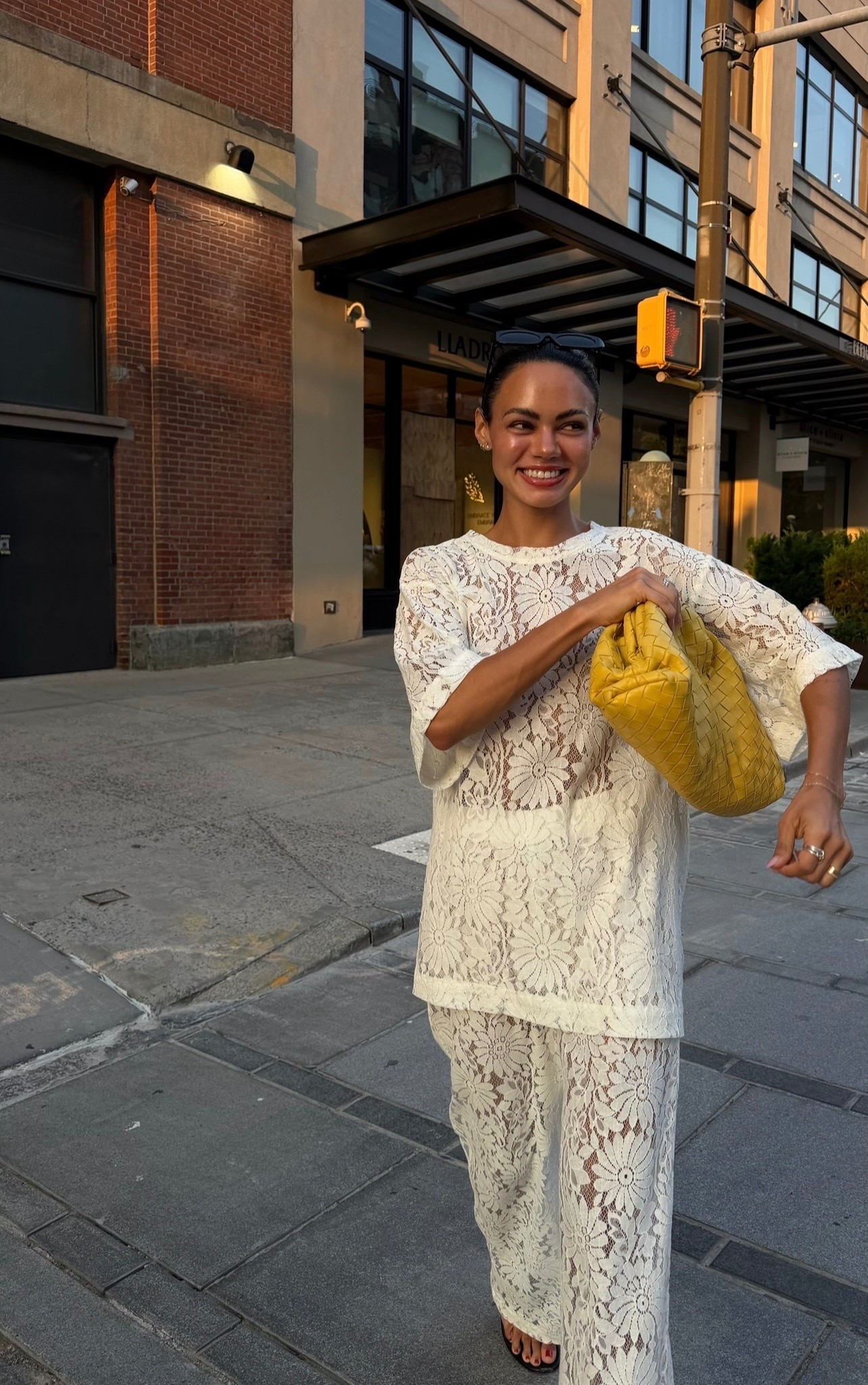 DISSH white lace pants & top set | early fall outfit inspo

#LTKdayinmylife #LTKgrwm #LTKootd