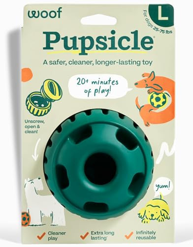 WOOF Pupsicle - Long-Lasting Interactive Dog Toy to Keep Your Pup Busy and Distracted - Safe for Dogs - Low-Mess Design - Dog Toys for Medium and Large Dogs 25-75 lbs | Amazon (US)