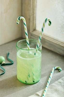 Green Candy Cane Drink Stirrers, Set of 4 | Anthropologie (US)