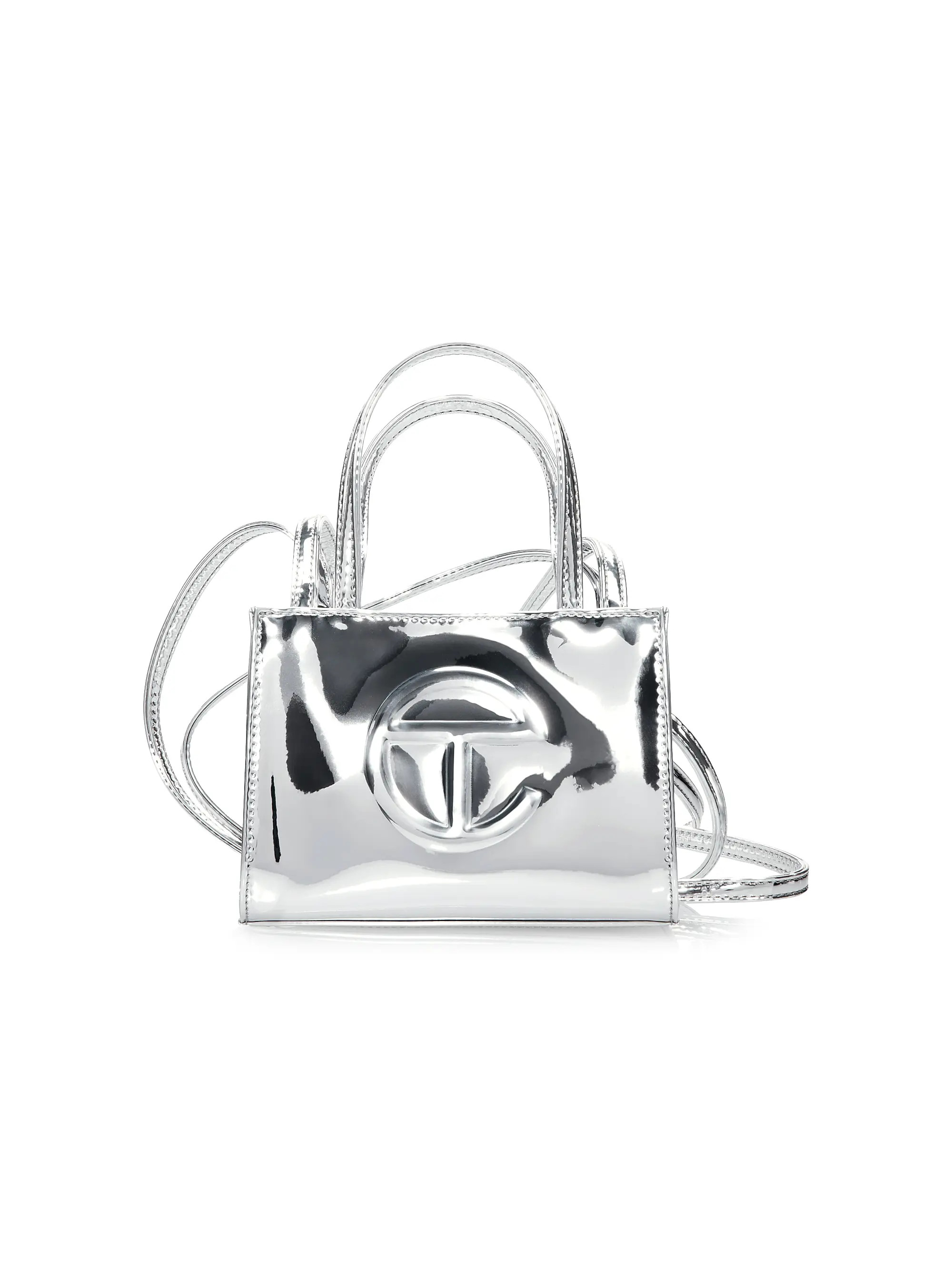 TELFAR Small Metallic Shopping Bag | Saks Fifth Avenue | Saks Fifth Avenue