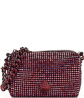 Kurt Geiger London Party Rhinestone Pouchette Shoulder Bag - Purple | Dillard's