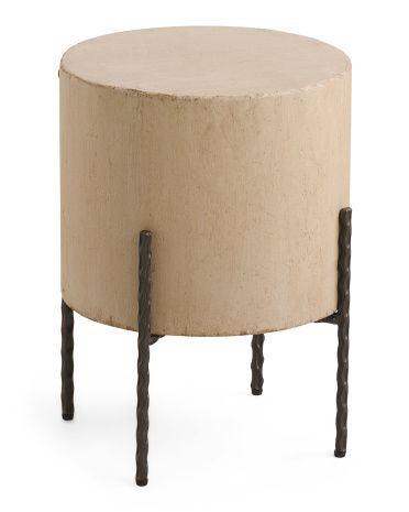 19in Gannon Reclaimed Pine Accent Table | TJ Maxx