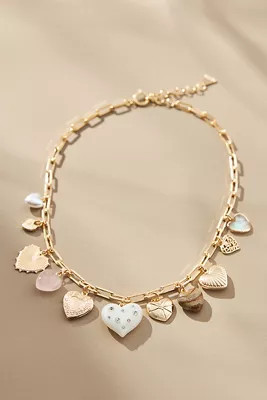 Multi Heart Charms Necklace | Anthropologie (US)