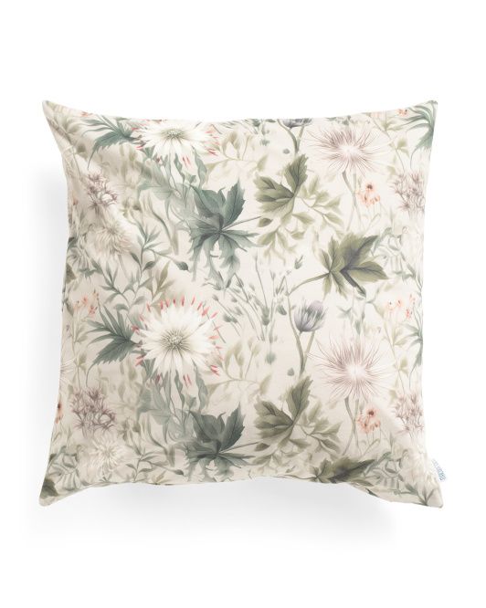 Made In Poland 20x20 Garden Floral Velvet Printed Pillowcase | TJ Maxx