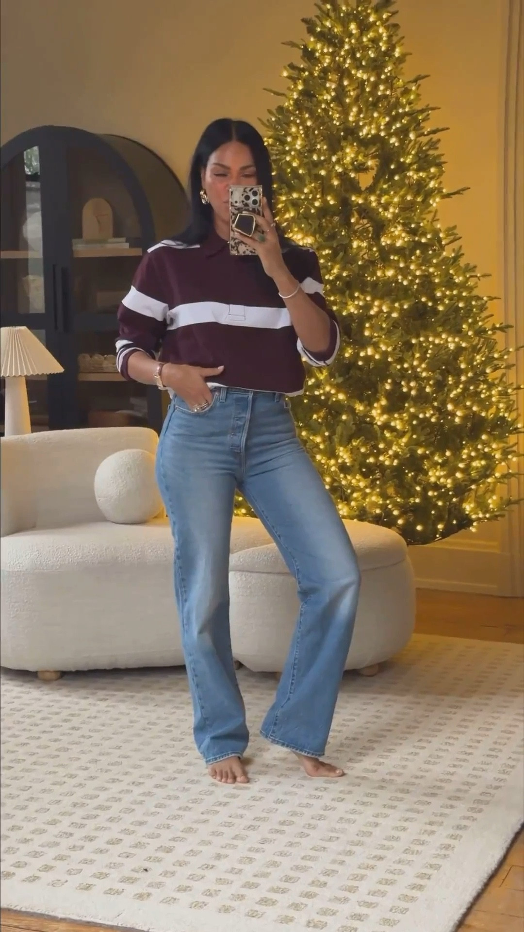 I love these Levi’s! No gap 🙌🏾 I’m 5’4”. They are true to size and I got them in the darker wash too! 























Affordable jeans, Levi jeans, tall denim, outfit inspo over 50, fashion for over 40, ootd, midlife style, preppy style 




















#LTKSeasonal #LTKFindsUnder100