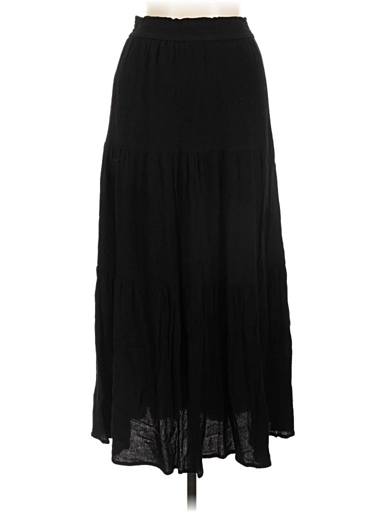 Be Cool 100% Rayon Solid Black Casual Skirt Size L - 34% off | ThredUp (US)