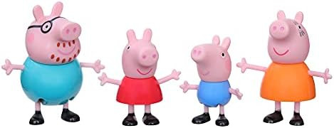 Peppa Pig Peppa's Adventures Peppa's Family Figure 4-Pack Toy, 4 Peppa Pig Family Figures in Icon... | Amazon (US)
