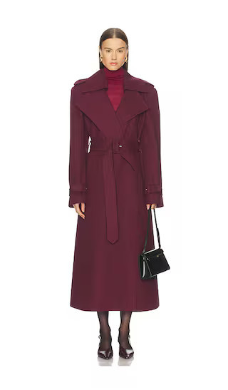 Camila Coelho Eladia Coat in Red. - size M | Revolve Clothing (Global)