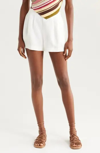 Mirelle Pleat Front Linen Shorts | Nordstrom